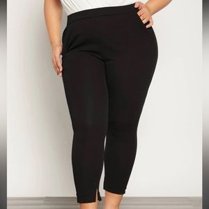 SHEIN evoluSHEIN Plus Solid Split Hem Pants